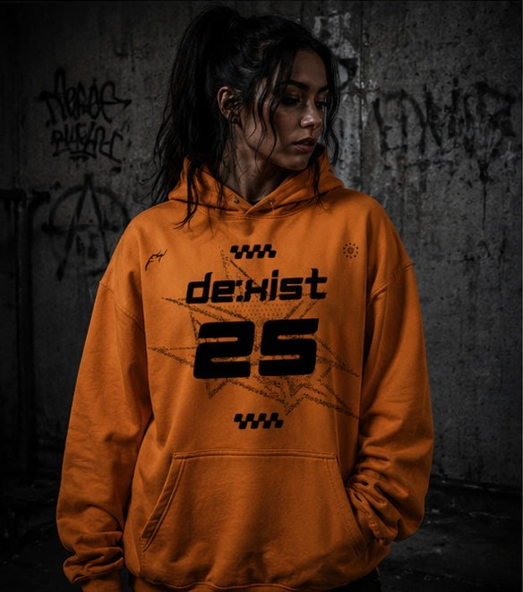 DX:25 / Electric Orange Graphic Hoodie